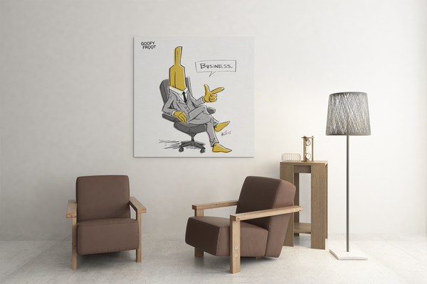 Boss Banana "Business" Canvas Print