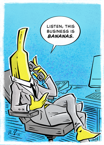 Boss Banana Enamel Pin