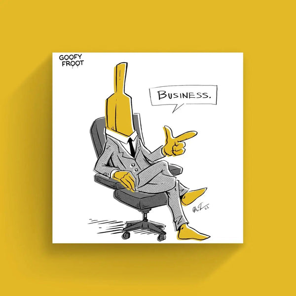 Boss Banana "Business" Art Print - Goofy Froot