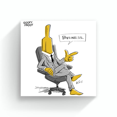 Boss Banana "Business" Art Print - Goofy Froot