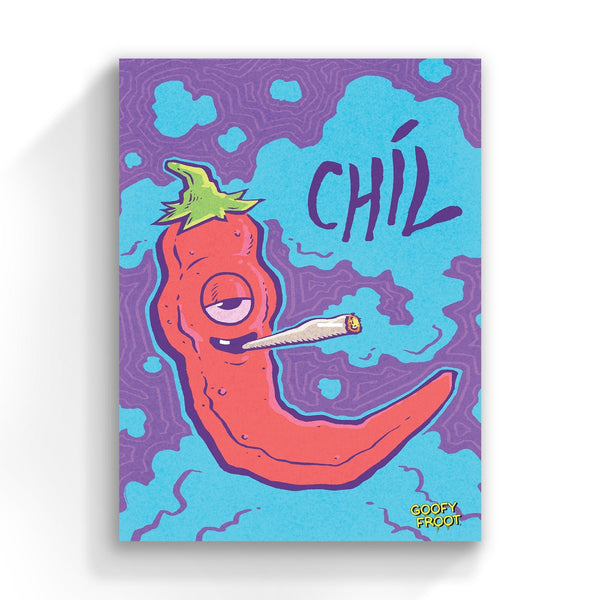 Chil Pepper "Classic Chil" - Canvas Art Print - Goofy Froot