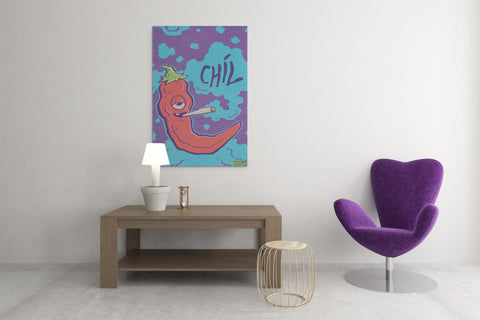 Chil Pepper "Classic Chil" - Canvas Art Print - Goofy Froot