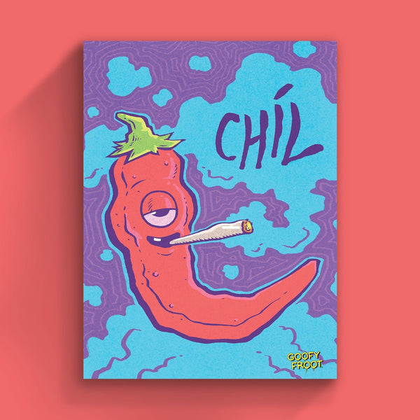 Chil Pepper "Classic Chil" - Canvas Art Print - Goofy Froot