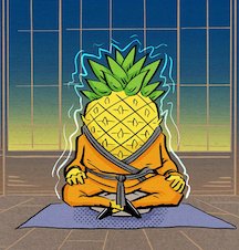 Poised Pinapple Enamel Pin - Goofy Froot