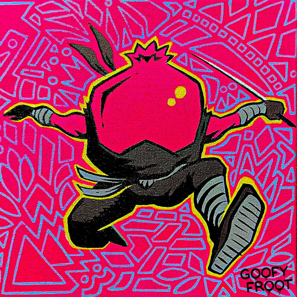 Pomegranate Ninja - Art Print - Goofy Froot