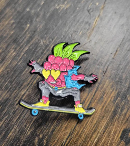 Rad Razzberry Enamel Pin - Goofy Froot