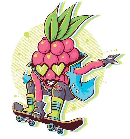 Rad Razzberry Enamel Pin - Goofy Froot