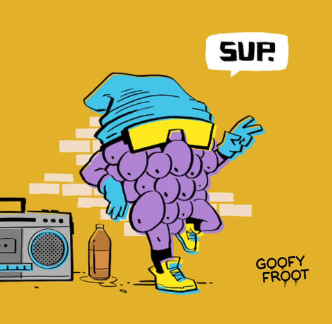 Sup Grape - Art Print - Goofy Froot