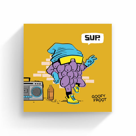 Sup Grape - Art Print - Goofy Froot