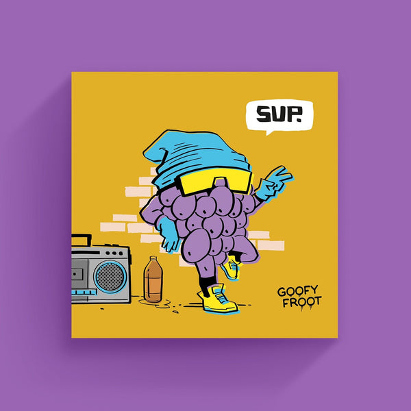 Sup Grape - Art Print - Goofy Froot