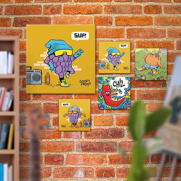 Sup Grape - Art Print - Goofy Froot