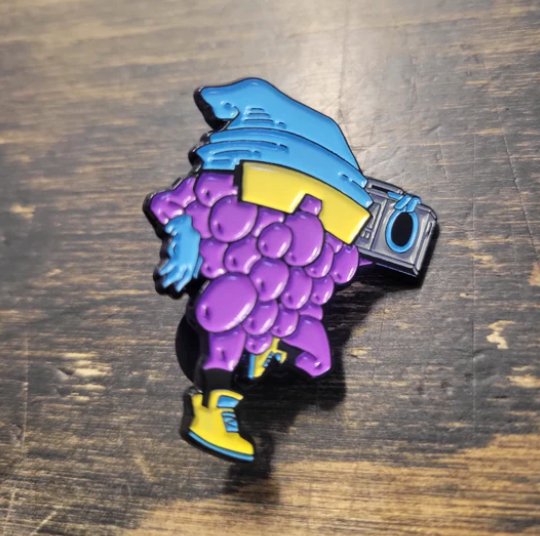 Sup Grape Enamel Pin - Goofy Froot